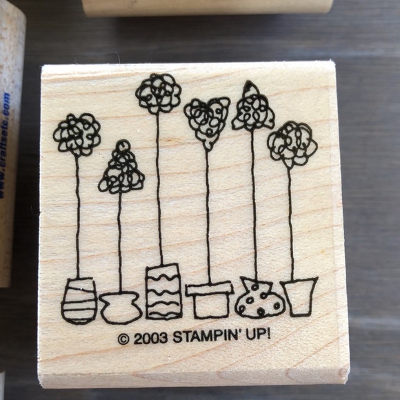 “Baby’s shower “ Set of 8 Stamping Up Scrapbook Wooden Rubber Stamps - Picture 7 of 10